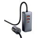 Car charger Baseus Share Together PPS Multi-port Fast Car Charger With Extension Cord 120W CCBT-A0G, 2 image