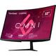 ViewSonic VX3219-PC-MHD 32-inch 1080p HD Curved Gaming Monitor, 240Hz, 1ms, Adaptive Sync, Dual Integrated Speakers, 2x HDMI, DisplayPort, 3 image