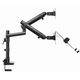 Monitor hanger Gembird MA-DA3-02 Desk mounted adjustable monitor arm with notebook tray (full-motion) 17"-32", 4 image