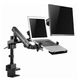 Monitor hanger Gembird MA-DA3-02 Desk mounted adjustable monitor arm with notebook tray (full-motion) 17"-32", 2 image