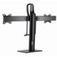 Monitor stand Gembird MS-D2-01 Double monitor desk stand height adjustable 17"-27", 2 image
