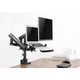 Monitor hanger Gembird MA-DA3-02 Desk mounted adjustable monitor arm with notebook tray (full-motion) 17"-32", 3 image