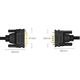 Video cable UGREEN MM118 (30838), DVI 24+1 To VGA, 1.5m, Black, 2 image
