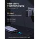Portable charger UGREEN PB205 (90597A), 25000mAh, USB, Type C, Power Bank, Gray, 7 image