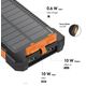 პორტატული დამტენი Logilink PA0304 Solar Power Bank 8000mAh Flashlight 2xUSB Orange/Black , 4 image - Primestore.ge