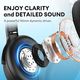 Headphone Edifier WH700NB, Active Noise Canceling Headphones, Wireless, Bluetooth, Black, 6 image