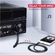 აუდიო კაბელი UGREEN AV116 (10591) 3.5mm to 2 RCA audio cable adapter male to male 3.5mm Audio Line to dual lotus head line 2 rca Aux Audio Cable 5m (Black) , 5 image - Primestore.ge