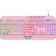 Keyboard 2E GAMING Membrane keyboard KG315 110key, USB-A, EN/UA, RGB, pink