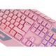 კლავიატურა 2E GAMING Membrane keyboard KG315 110key, USB-A, EN/UA, RGB, pink , 3 image - Primestore.ge