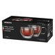 Latte glasses set ARDESTO Double wall borosilicate glass mug set Ardesto, 300 ml, 2 pcs, 2 image