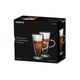 Latte glasses set ARDESTO Double wall borosilicate glass mug set Ardesto, 230 ml, 2 pcs, with handles, 2 image