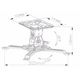 Projector Hanger ALLSCREEN PROJECTOR CELLING MOUNT CPMSR-360 ROTATE 360°, 5 image