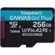 Memory card Kingston 256GB microSDXC C10 UHS-I U3 A2 R170 / W90MB / s + SD, 2 image