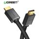 HDMI cable UGREEN HD104 (10110) HDMI Cable 2.0 Computer TV Engineering Decoration Line Hd 3D Visual Effect 10m (Black), 2 image