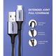 USB კაბელი UGREEN US290 (60147) USB 2.0 A to Micro USB Cable Nickel Plating Aluminum Braid 1.5m (Black) , 5 image - Primestore.ge