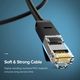ქსელის კაბელი UGREEN NW102 (60545) Cat 6 Patch Cord UTP Lan Cable 1.5m (Black) , 8 image - Primestore.ge