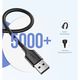 USB cable UGREEN US289 (60136) 2.0 A to Micro USB Cable Nickel Plating 1m (Black), 3 image