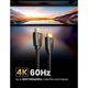 HDMI cable UGREEN HD118 (40409) 4K UHD High Speed HDMI 2.0 Cable, 1.5m, Black, 7 image