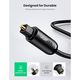 Optical Audio Cable UGREEN AV122 (70892) Toslink Optical Audio Cable 2m (Black), 5 image
