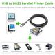 Printer Cable UGREEN US167 (20224) USB to DB25 Parallel Printer Cable 2m, 3 image