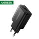 მობილურის დამტენი UGREEN 70273 Quick Charge 3.0 USB Charger EU Black  - Primestore.ge