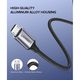 USB cable UGREEN US290 (60146) USB 2.0 A to Micro USB Cable Nickel Plating Aluminum Braid 1m (Black), 6 image