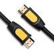 HDMI კაბელი UGREEN HD101 (10129) Round HDMI Cable 2m (Yellow/Black) , 2 image - Primestore.ge