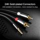 Audio cable UGREEN 3.5mm Male to 2RCA Male Cable¶1.5m (Black), 4 image