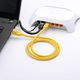 UTP LAN კაბელი UGREEN NW103 (60815) Cat5e Patch Cord UTP Lan Cable, 15m, Yellow , 5 image - Primestore.ge